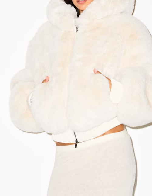 Fab Faux Fur Hoodie Jacket