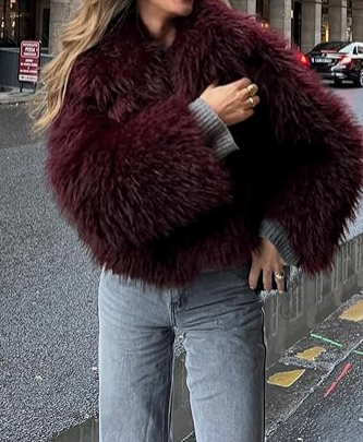 Faux Fur Fuzzy Jacket