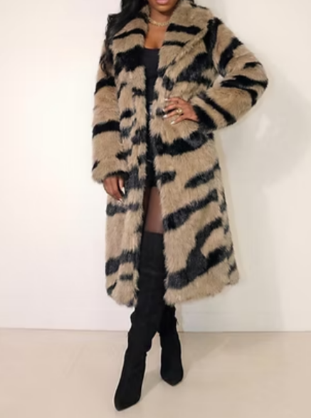 Statement Faux Fur Coat（Free shipping）