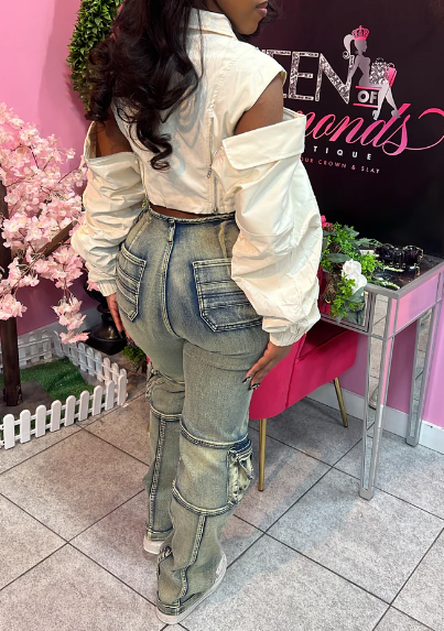 Fab Patchwork Design Jacket