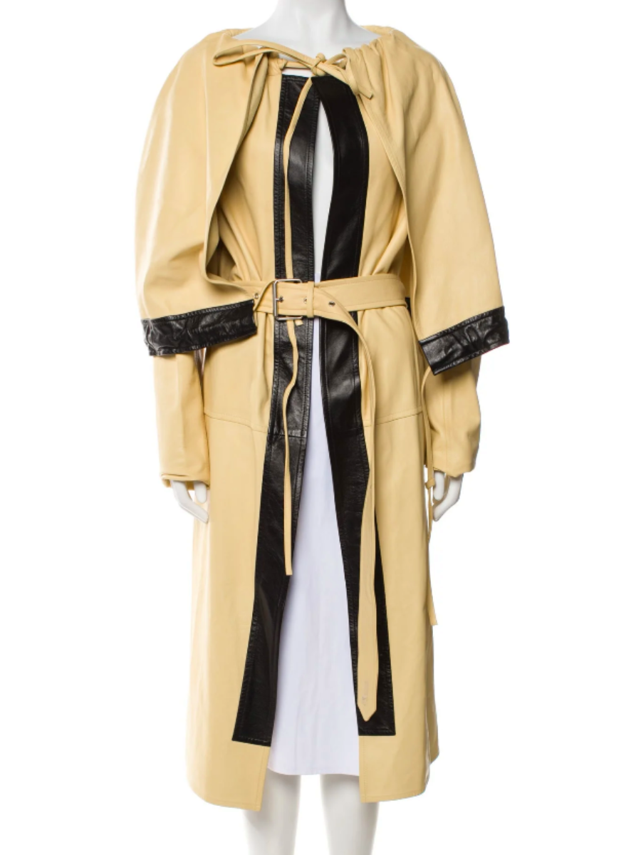 Contrast Cape Design Coat
