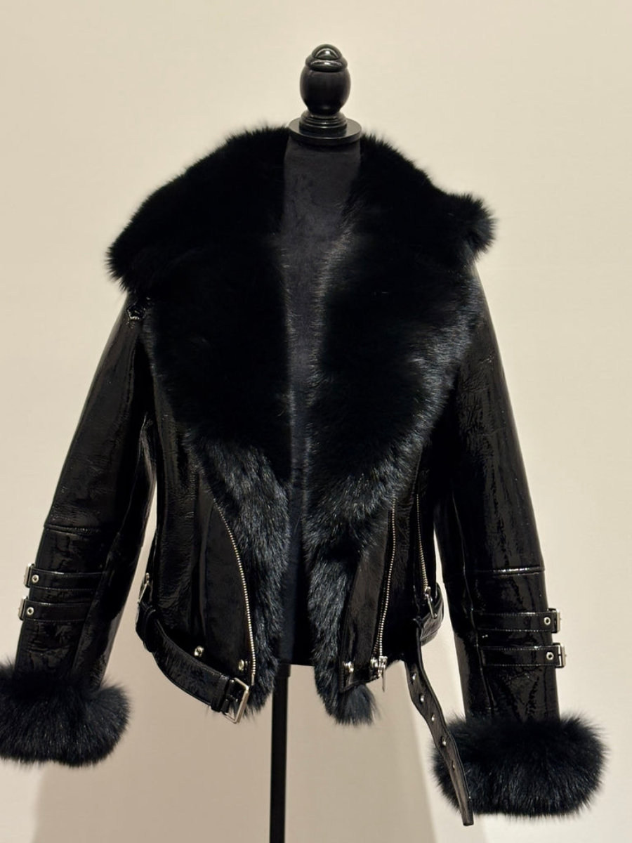 Leather Plush Coat（Free shipping）