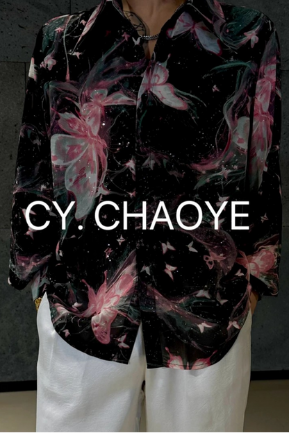 Colorful Butterfly Starlight Casual Shirt