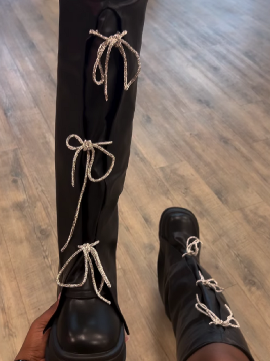 Thick-soled High Boots