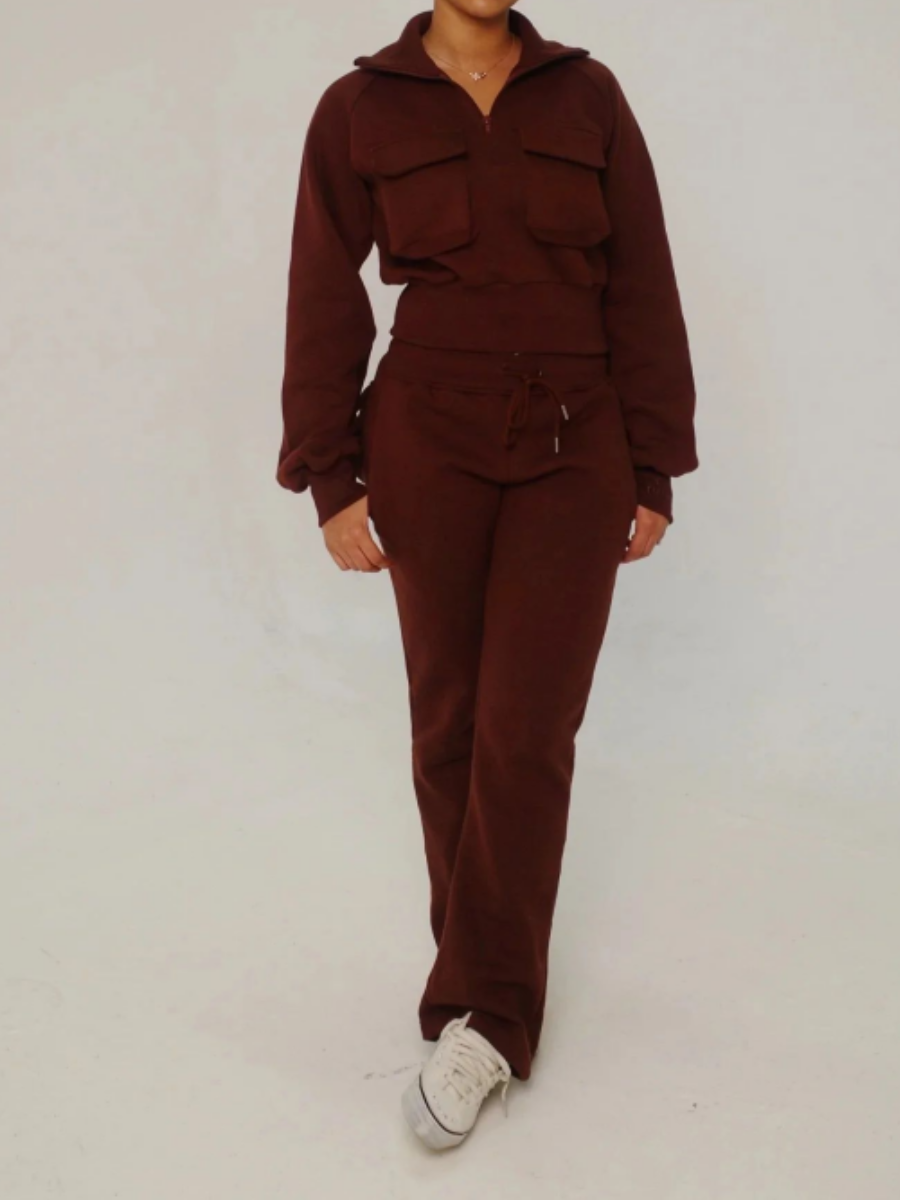 High Waist Sporty Pants Set