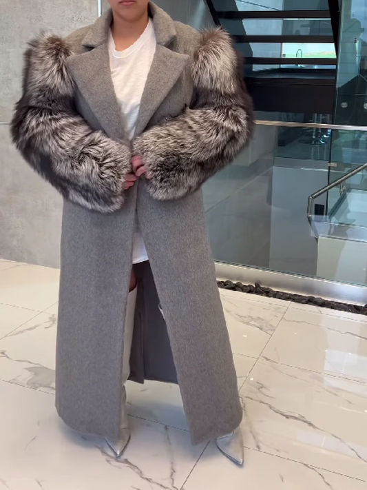 Faux Fur Long Coat