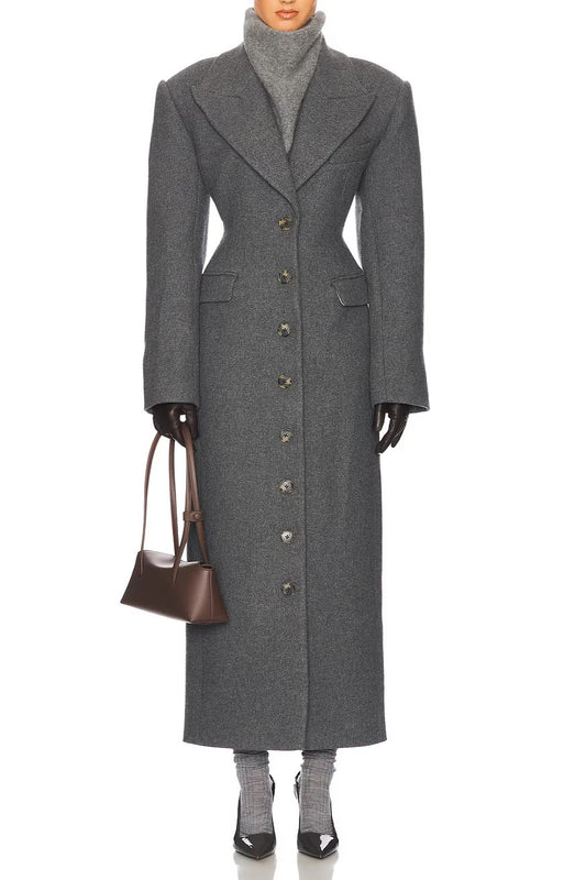 Lightweight Wool Coat With A Structured Silhouette