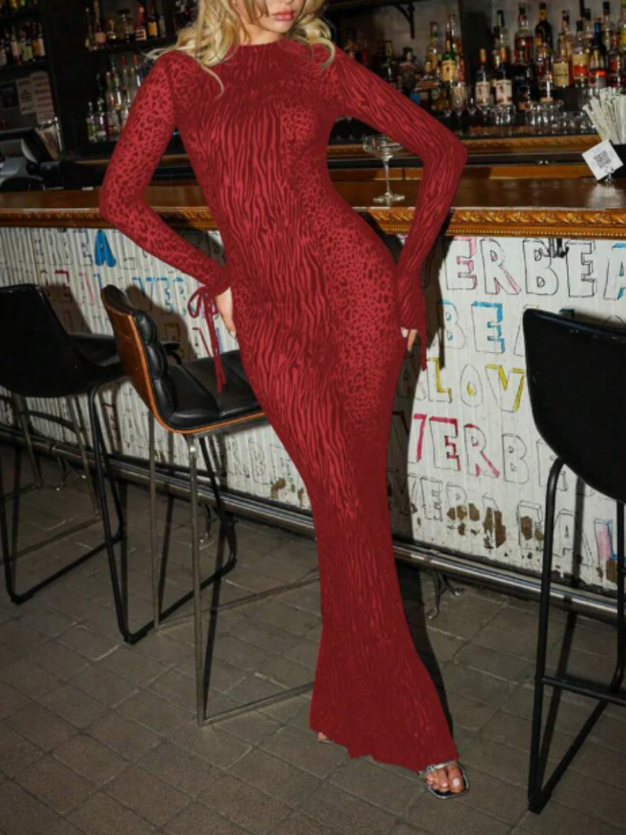 Sexy Perspective Leopard Print Dress