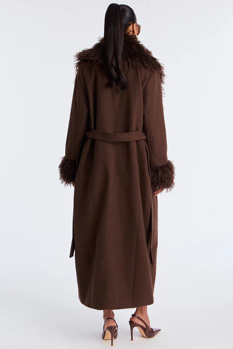 Long Fur-trimmed Coat（Free shipping）
