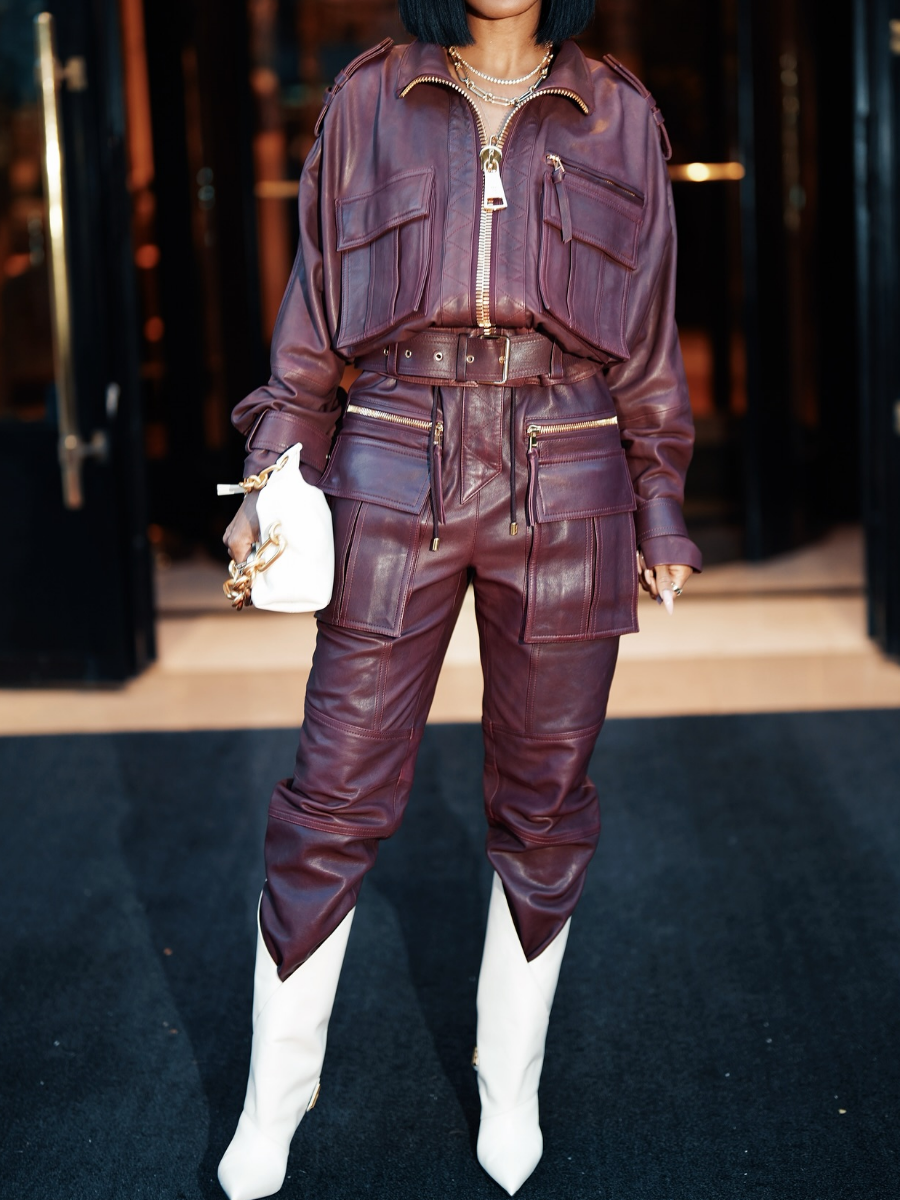 Fab Faux Leather 2pc Set