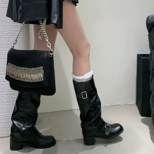 Y2K Boots At The Knee