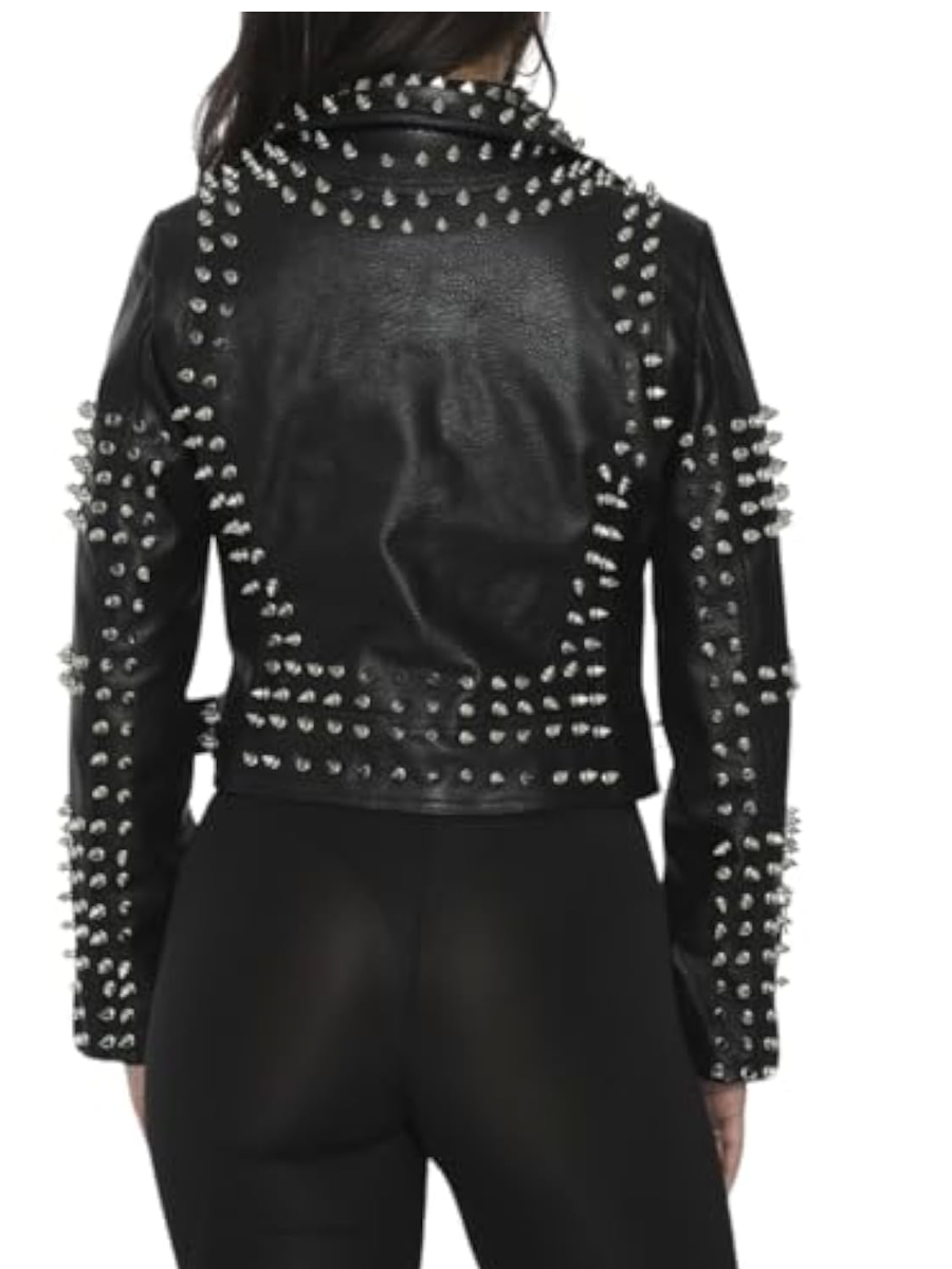 Studded Leather Coat