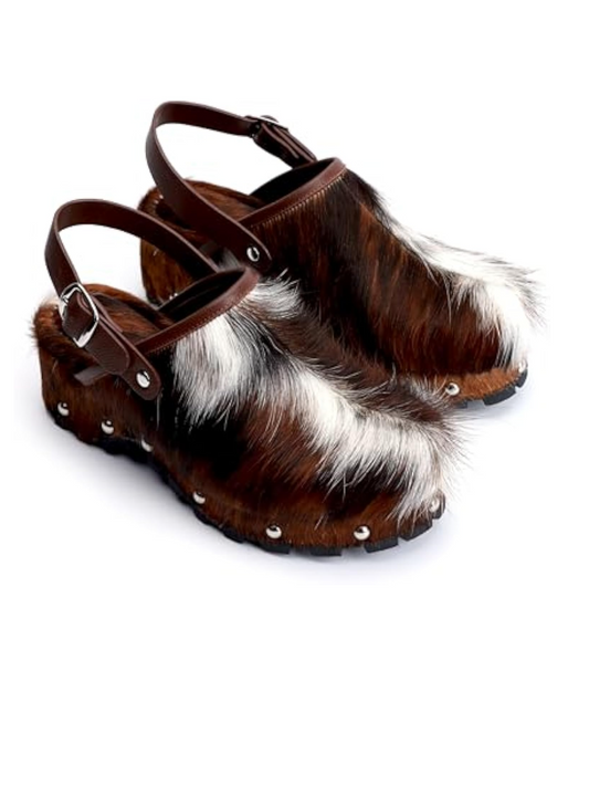 Adjustable Buckle Retro Wool Shoes