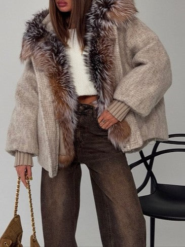 Grey Woolen Hat Jacket